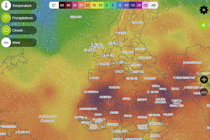 High resolution weather map